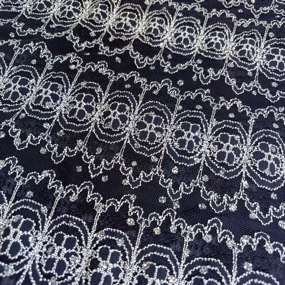 Vintage Women's Shirts Brittany Black & White Flirty Modest Blouse - Picture 5 of 12